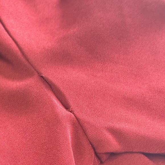 RACHEL ZOE Califa Mock Neck Crepe Fit & Flare Mini Dress Sangria Red Sz 4 - Picture 10 of 10